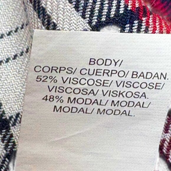 Lucky Brand Red Plaid Split Back Button Down Shirt - Picture 5 of 7